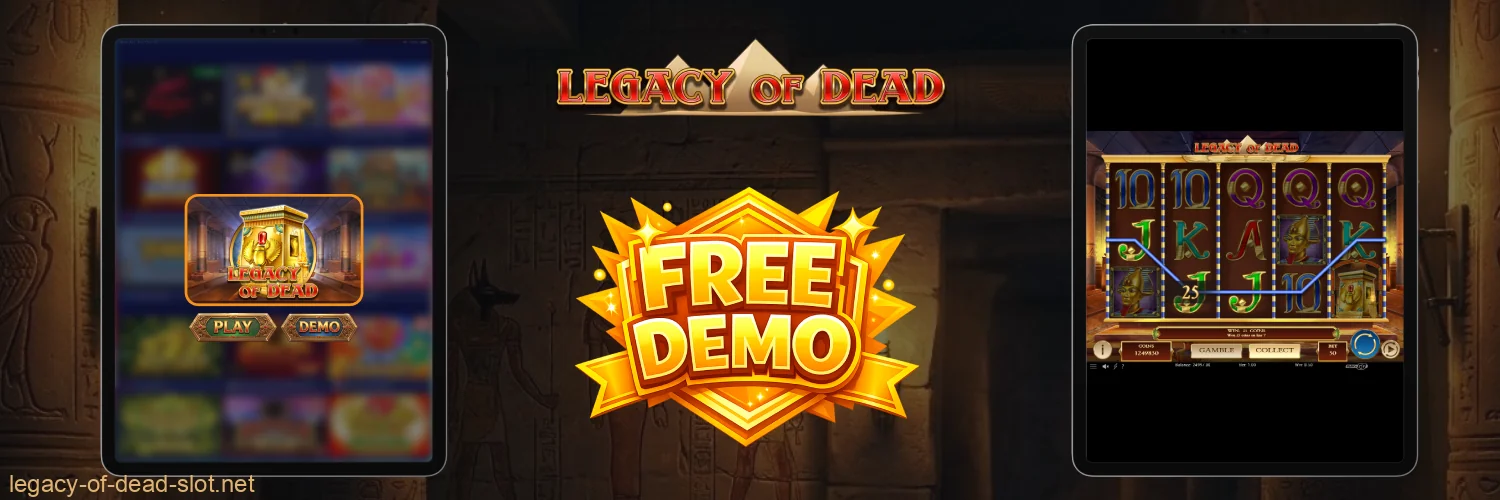 The Legacy of Dead game is available in demo mode