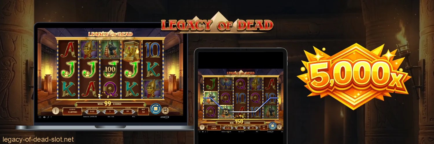 Key features of the Legacy of Dead slot